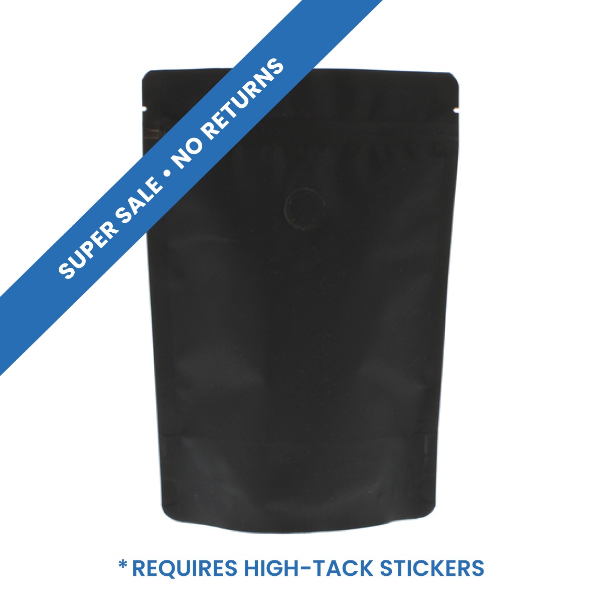 Kaffeebeutel mit Paper Feel Varnish - schwarz