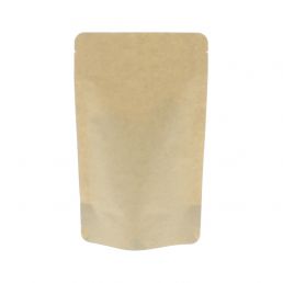 Standbodenbeutel Kraftpapier kompostierbar - braun