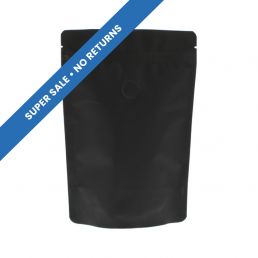Kaffeebeutel mit Paper Feel Varnish - schwarz
