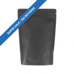 Standbodenbeutel mit Paper Feel Varnish - schwarz