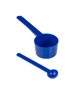Messlöffel mit langem Stiel - blau
