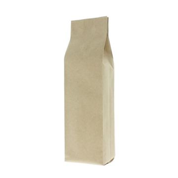 Seitenfalten-Kaffeebeutel Kraftpapier - Braun