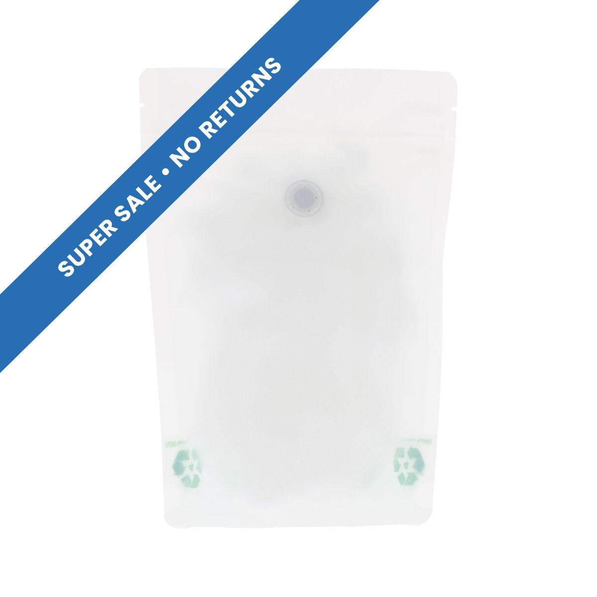 Kaffeebeutel mit Paper Feel Varnish - weiss - 1 kg (235x345+{60+60} mm)