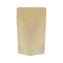 Standbodenbeutel Kraftpapier kompostierbar - braun