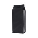 Flachbodenbeutel - matt schwarz - 95x230+{35+35} mm (900ml)