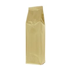 Seitenfalten-Kaffeebeutel - Mattgold
