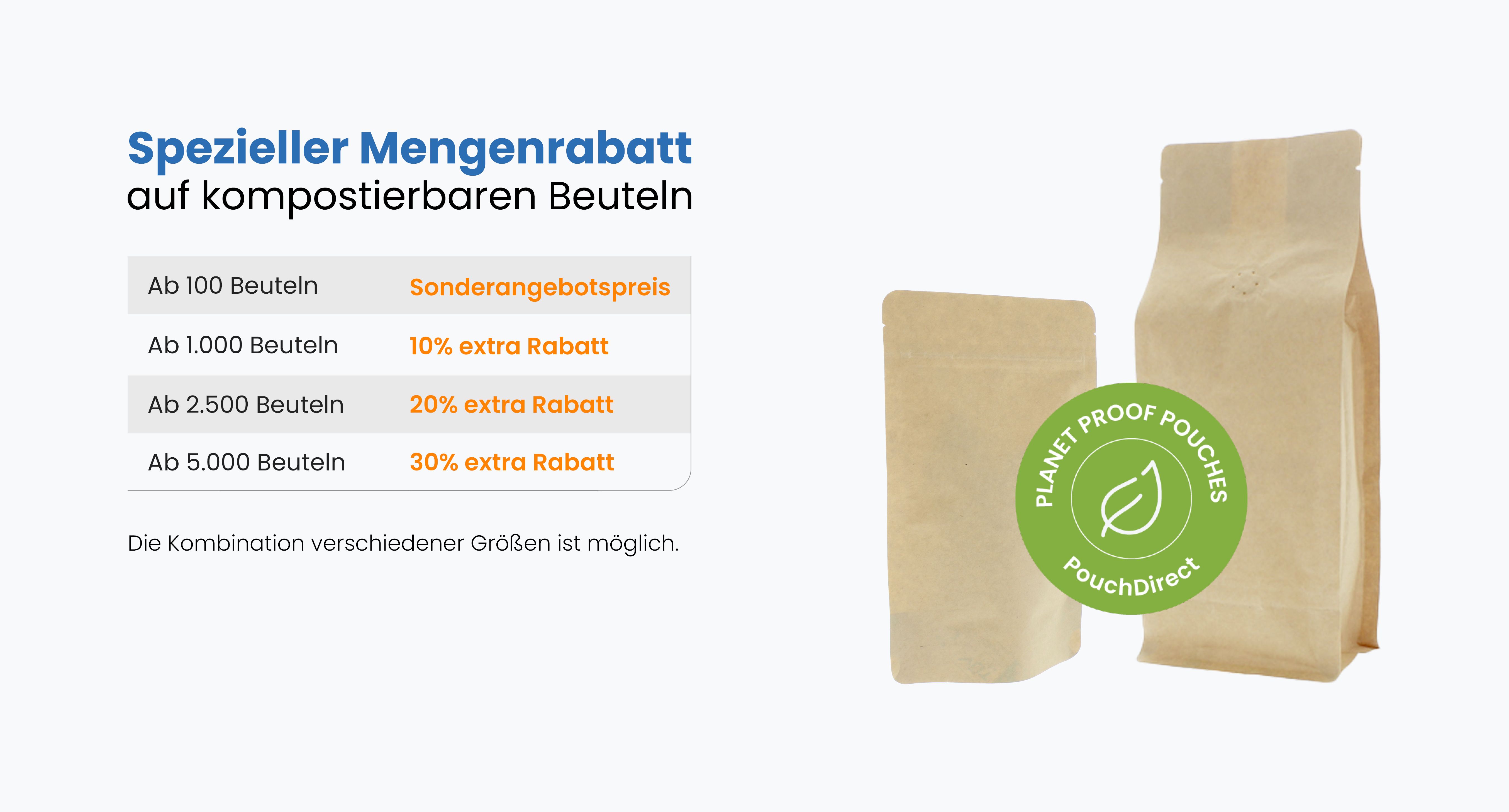 Kompostierbare Beuteln